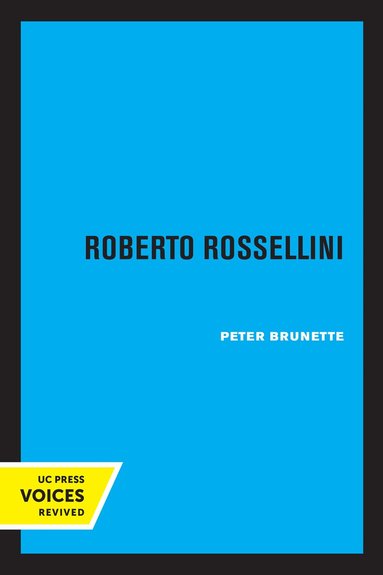 Peter Brunette - Roberto Rossellini, Häftad