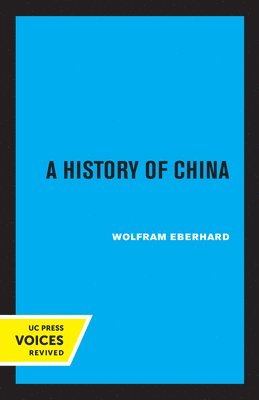 bokomslag A History of China