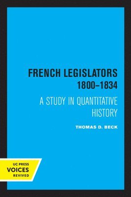 French Legislators 1800 - 1834 1