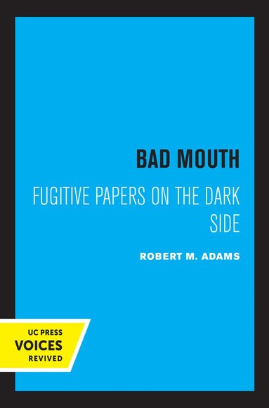 Robert M. Adams - Bad Mouth, Häftad