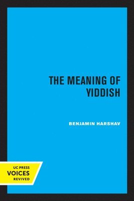 The Meaning of Yiddish 1