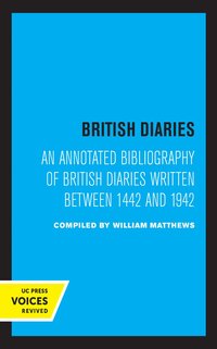 bokomslag British Diaries