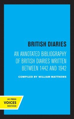 British Diaries 1