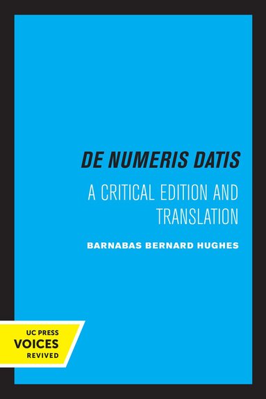 Jordanus de Nemore, de Numeris Datis, Häftad