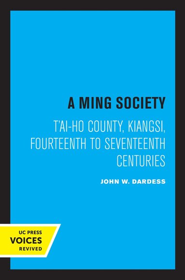 John W. Dardess - Ming Society, Häftad