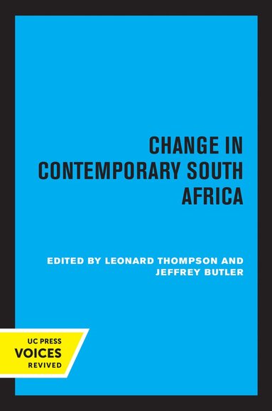 bokomslag Change in Contemporary South Africa