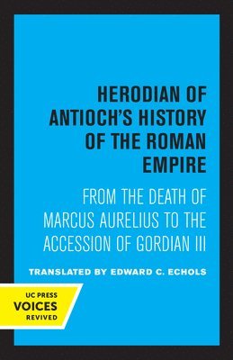 Herodian of Antioch's History of the Roman Empire 1