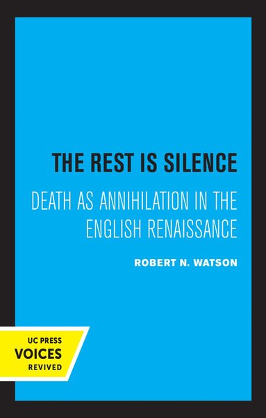 Robert N. Watson - Rest Is Silence, Häftad