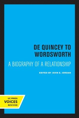 De Quincey to Wordsworth 1