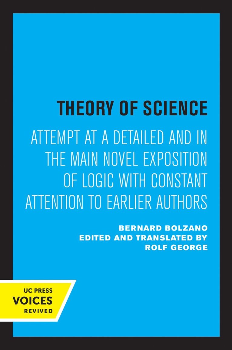 Theory of Science 1