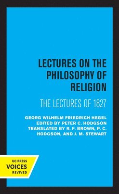 Lectures on the Philosophy of Religion 1