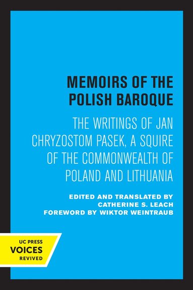 bokomslag Memoirs of the Polish Baroque