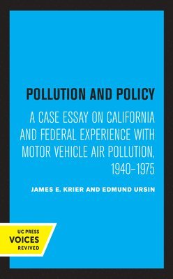 bokomslag Pollution and Policy