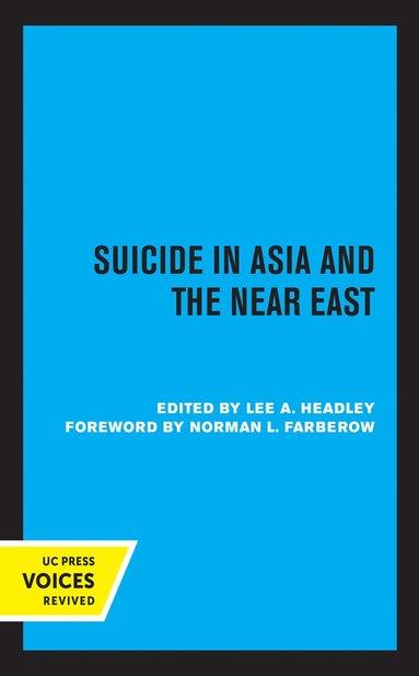bokomslag Suicide in Asia and the Near East