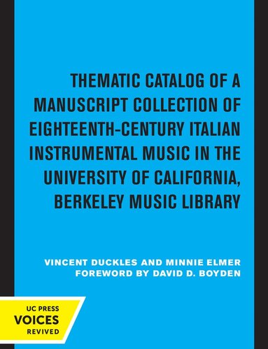 bokomslag Thematic Catalog of a Manuscript Collection of Eighteenth-Century Italian Instrumental Music