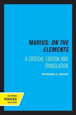 Marius: On The Elements 1