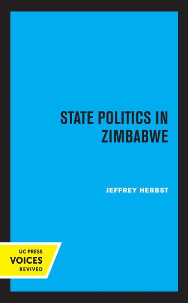 bokomslag State Politics in Zimbabwe