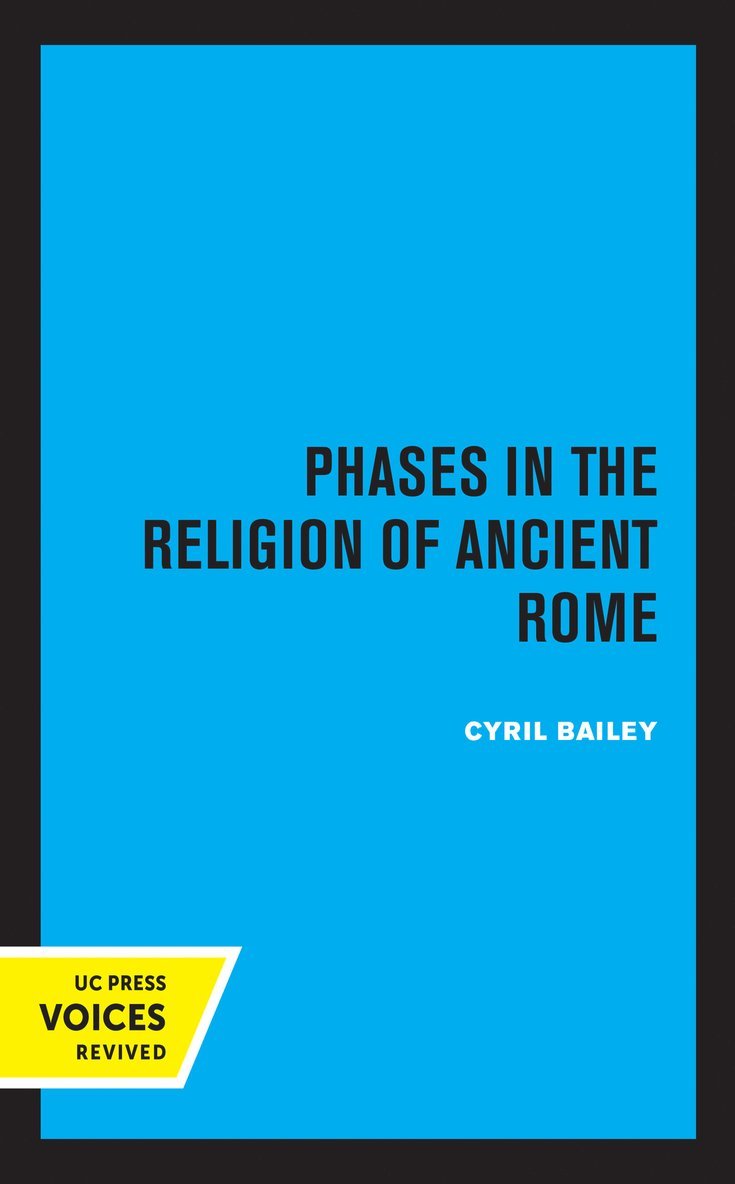 Phases in the Religion of Ancient Rome 1