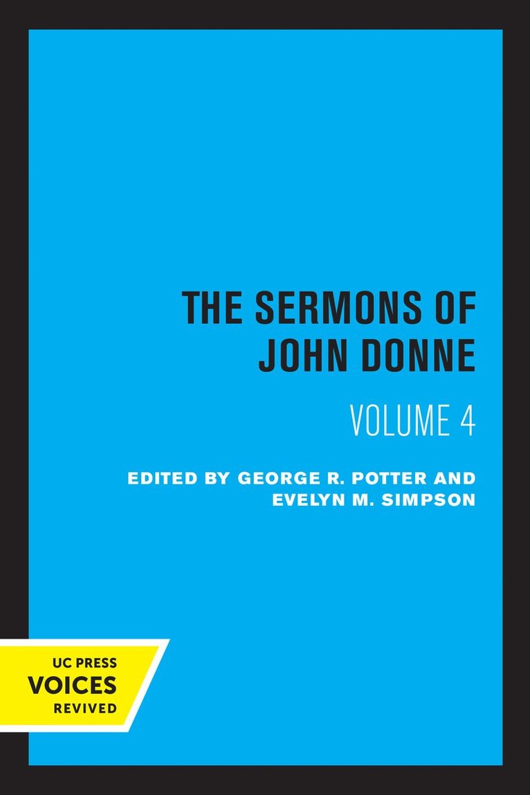 The Sermons of John Donne, Volume IV 1