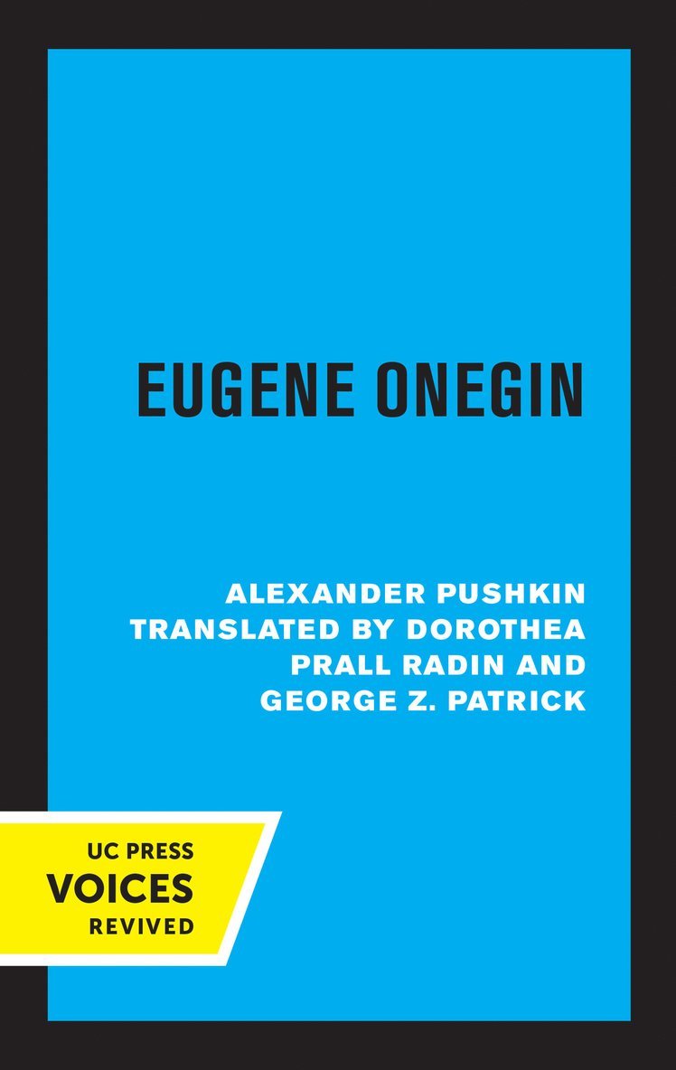 Alexander Pushkin - Eugene Onegin, Häftad
