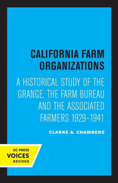 bokomslag California Farm Organizations