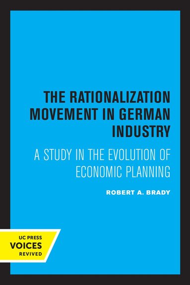 bokomslag Rationalization Movement in German Industry