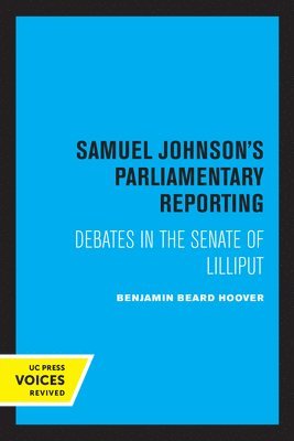 Samuel Johnson's Parliamentary Reporting 1