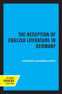 bokomslag Reception of English Literature in Germany