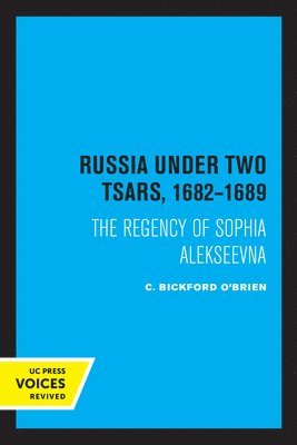 bokomslag Russia Under Two Tsars, 1682-1689