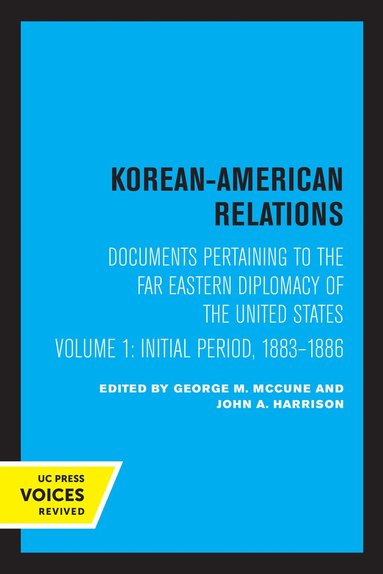 bokomslag Korean-American Relations