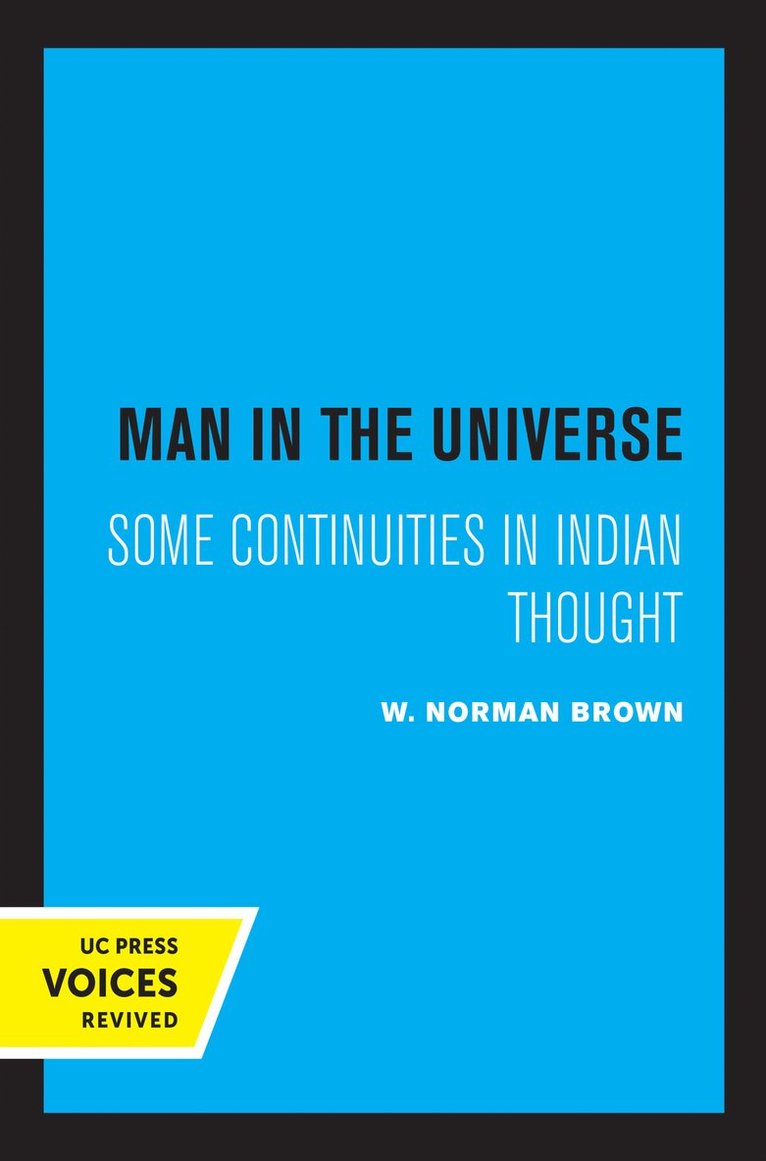 W. Norman Brown - Man in the Universe, Inbunden