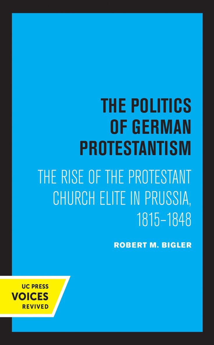 Politics of German Protestantism 1