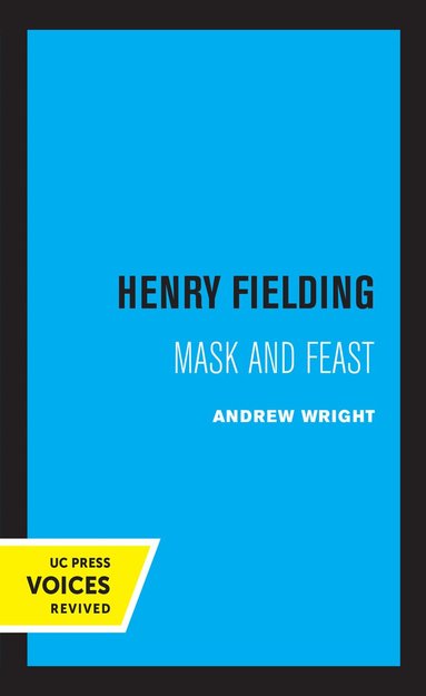 Andrew Wright - Henry Fielding, Inbunden