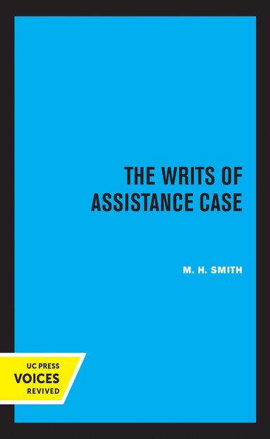 bokomslag Writs of Assistance Case
