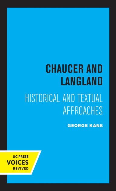 bokomslag Chaucer and Langland