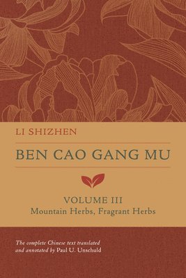 Ben Cao Gang Mu, Volume III 1