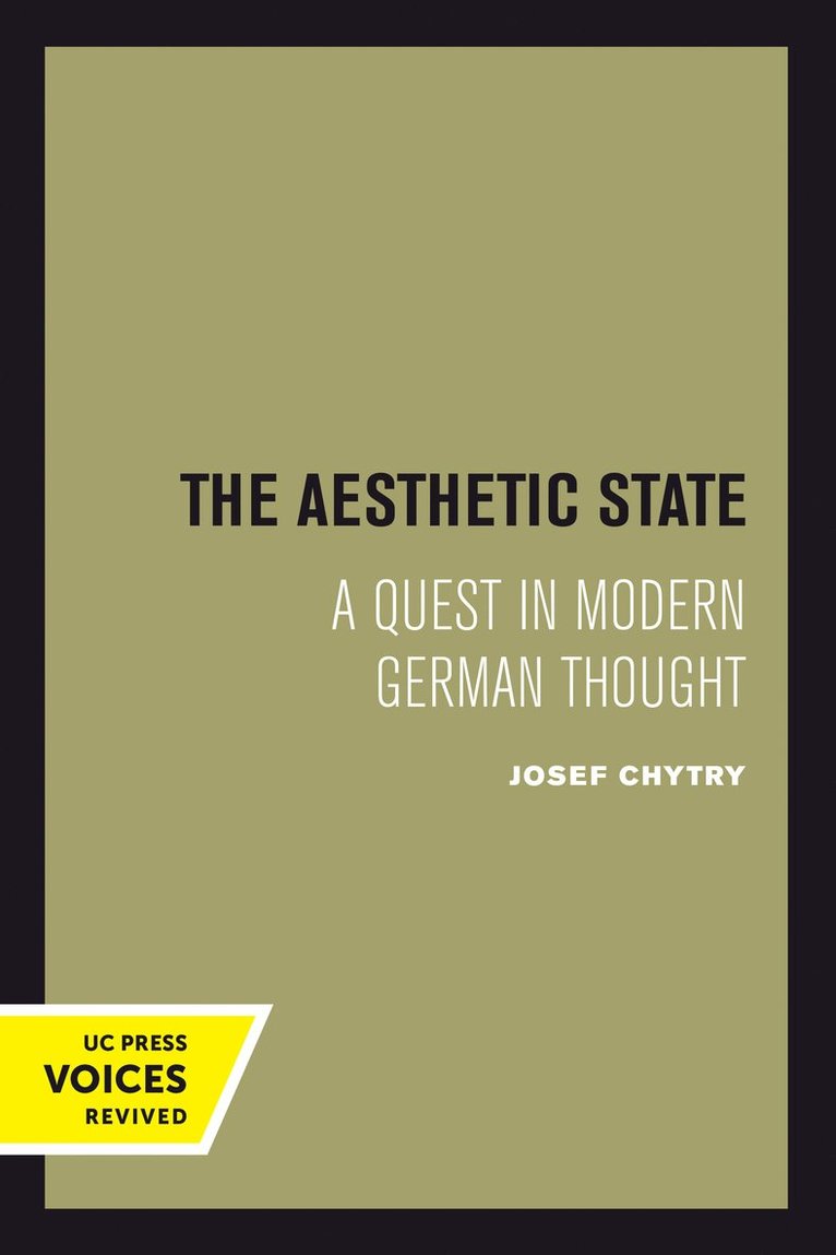 Josef Chytry - Aesthetic State, Inbunden