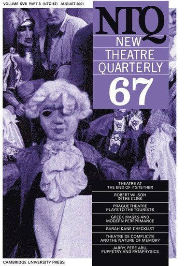 bokomslag New Theatre Quarterly 67: Volume 17, Part 3