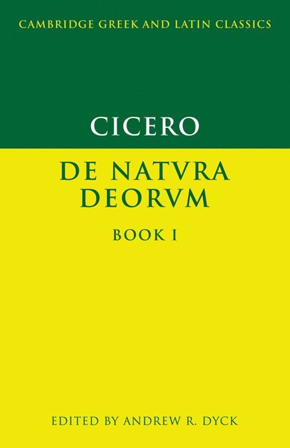 Cicero: De Natura Deorum Book I 1