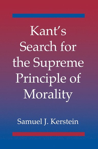 bokomslag Kant's Search for the Supreme Principle of Morality