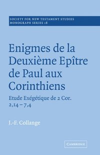 bokomslag Enigmes de la Deuxieme Epitre de Paul aux Corinthiens