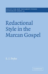 bokomslag Redactional Style in the Marcan Gospel
