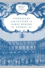 bokomslag Literature and Culture in Early Modern London