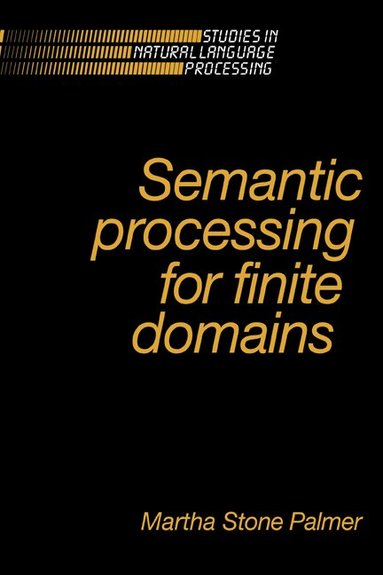 Martha Stone Palmer, Branimir Boguraev - Semantic Processing for Finite Domains, Häftad