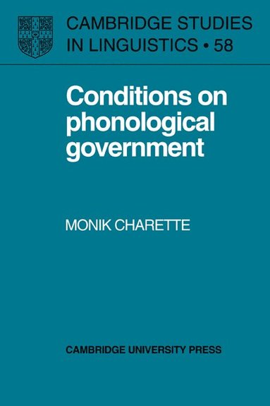 bokomslag Conditions on Phonological Government