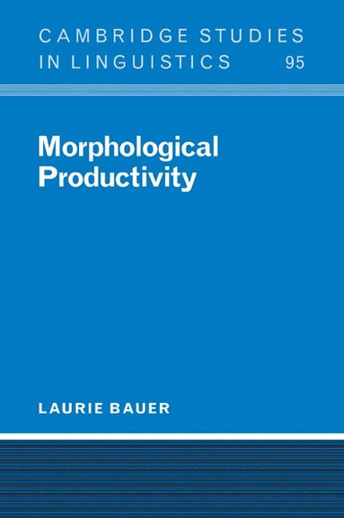 bokomslag Morphological Productivity