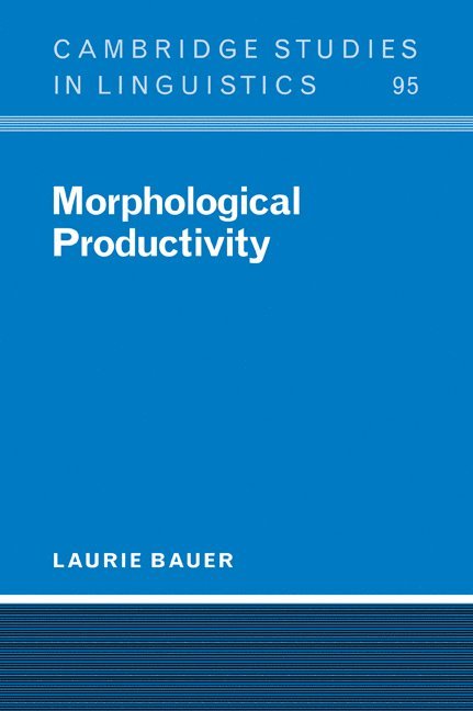 Morphological Productivity 1
