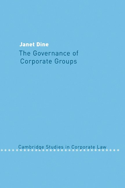 Janet (University of Essex) Dine, Janet Dine, Barry Rider - The Governance of Corporate Groups, Häftad