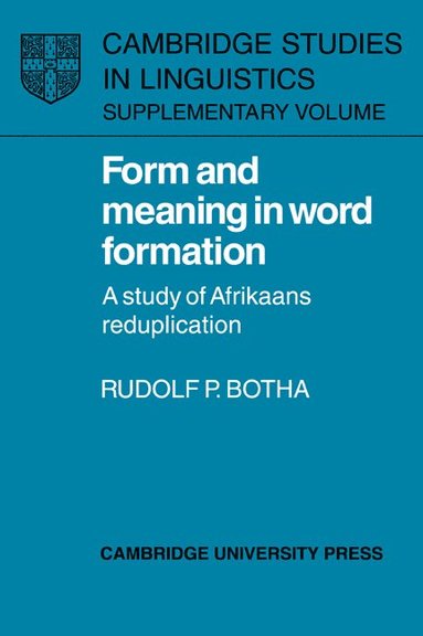 bokomslag Form and Meaning in Word Formation