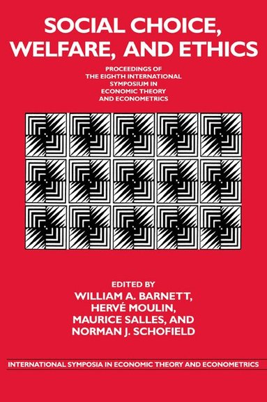 William A. Barnett, Hervé Moulin, Maurice Salles, Norman J. Schofield - Social Choice, Welfare, and Ethics, Häftad